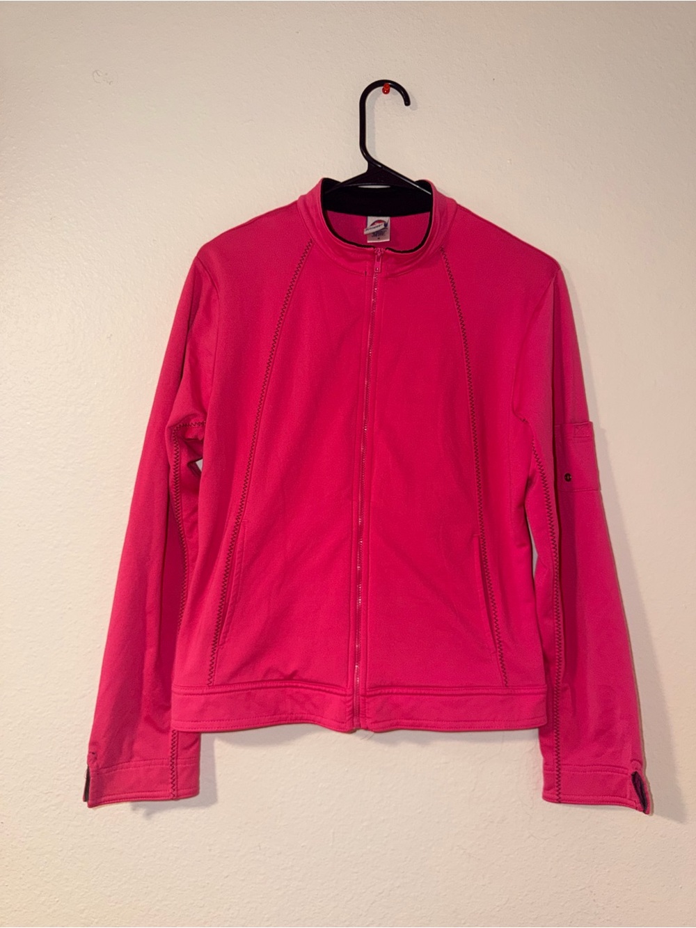 Women's Hot Pink Zip-Front Active Jacket